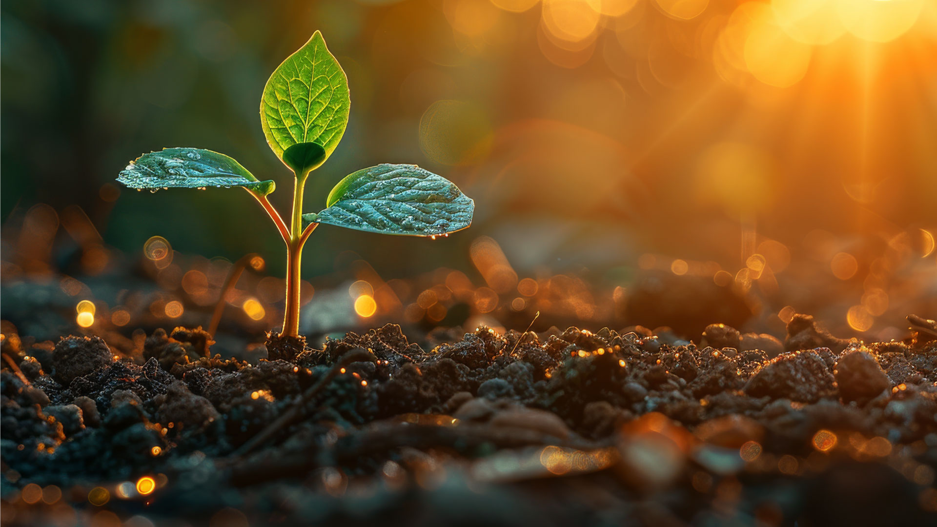 3Sixty insights Report on organizational resilience - image of young plant growing from dirt